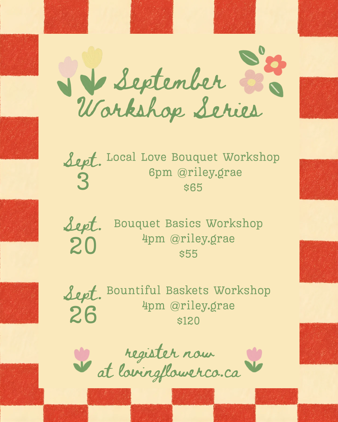 September Workshop Series