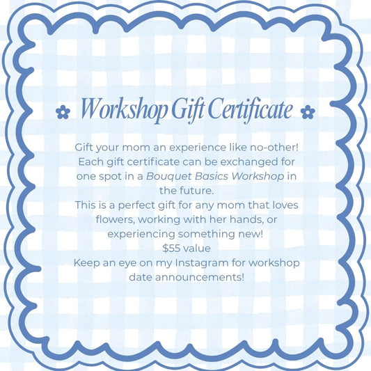 Workshop Gift Certificate