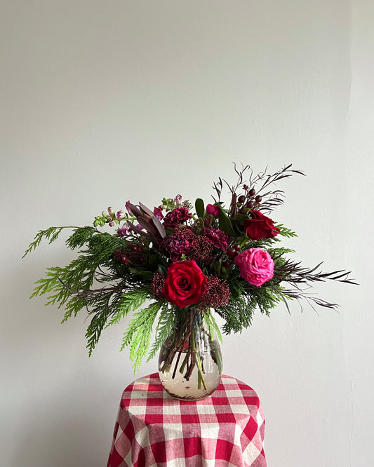 The Holiday Vased Arrangement