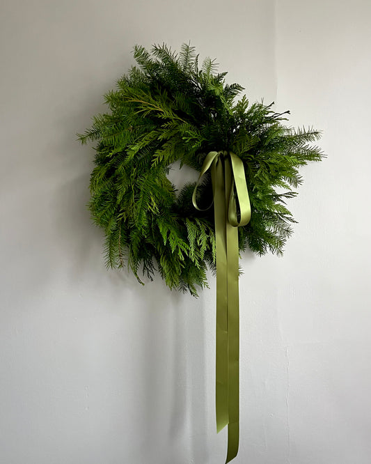 The Mixed Green Wreath